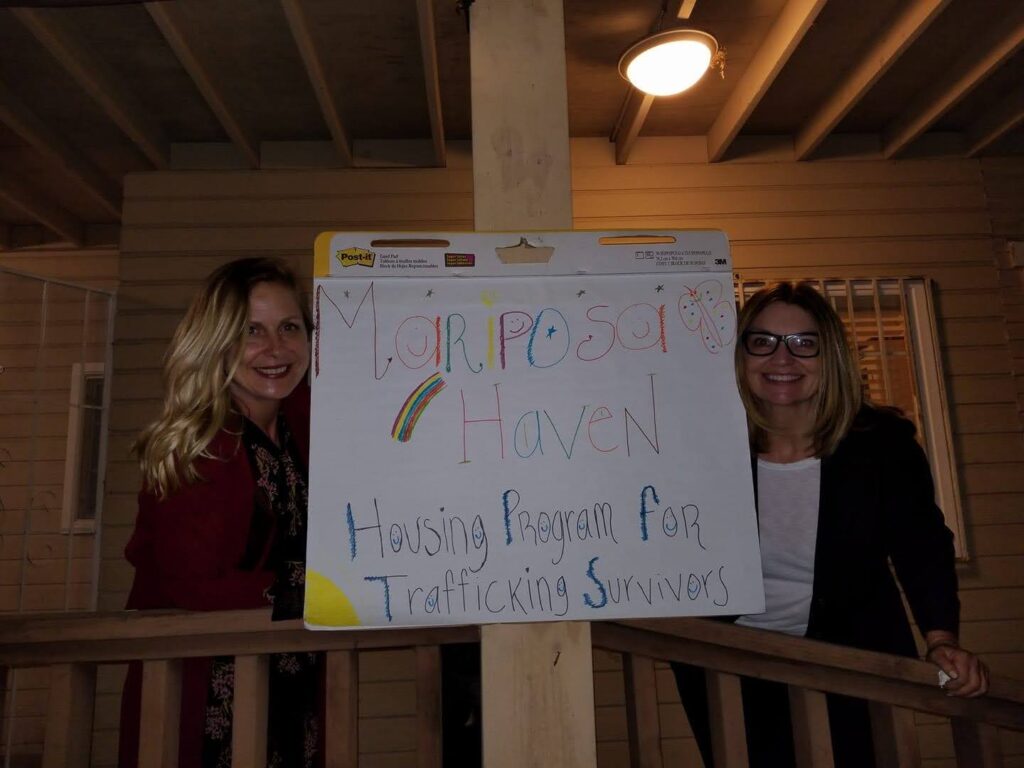 Nancy and Kay at Mariposa Haven Housing Program for Trafficking Survivors